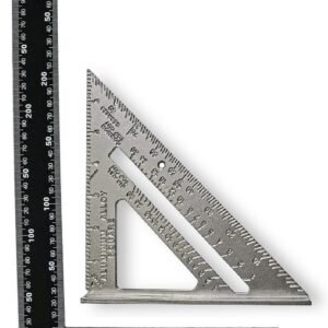 2 IN 1 METAL ROOFING RAFTER TOOL SET SQUARE 12″ X 8″ ALUMINIUM ROOFERS SQUARE 6″