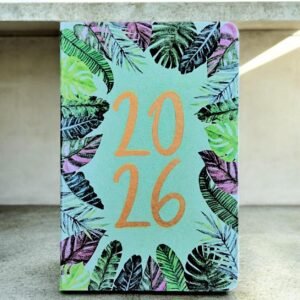 2026 A5 Page A Day Diary Luxury Floral Journal Organiser index Diary Planner