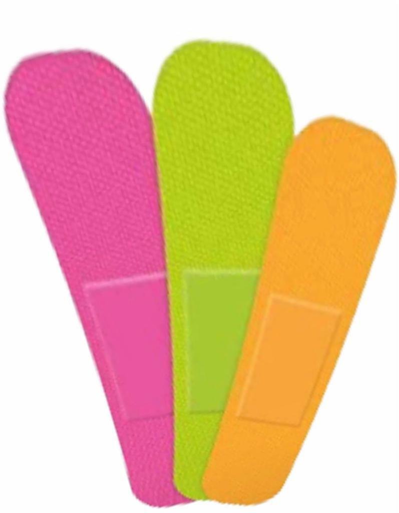 80 x Neon Waterproof Plasters Washproof Breathable Adhesive First Aid Healing