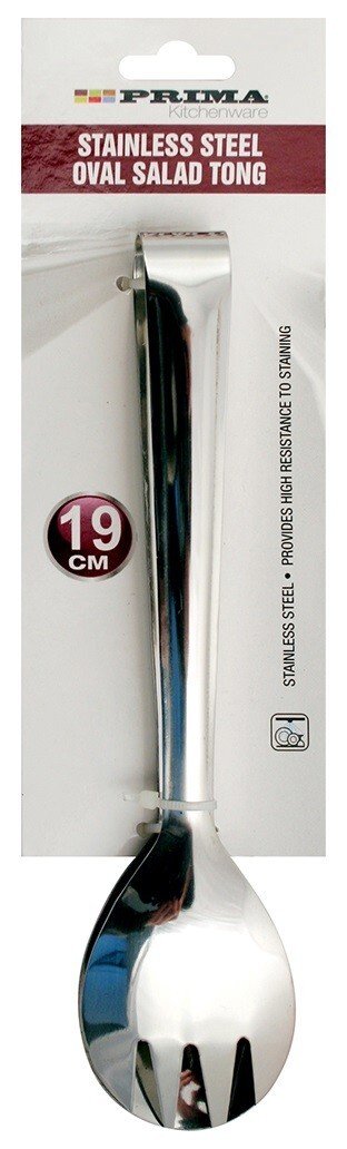 2PK STAINLESS STEEL MULTI PURPOSE KITCHEN FOOD SALAD ICE SERVING TONG TONGS 19CM