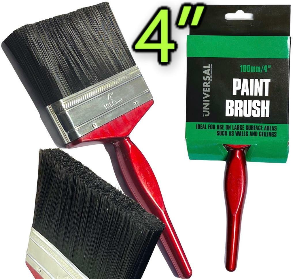 4"Paint Brush Extra Fine paint Brush Bristles Decorating DIY Wall fence Painting