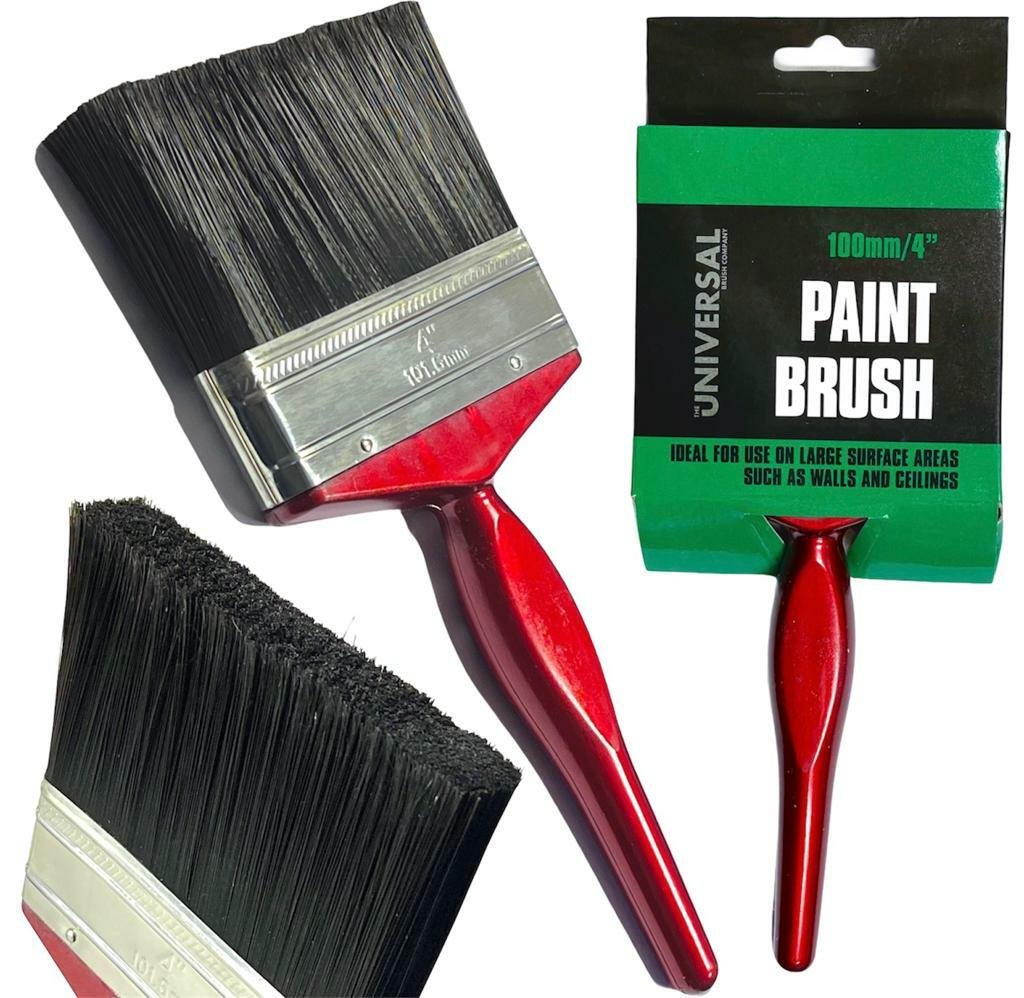 4"Paint Brush Extra Fine paint Brush Bristles Decorating DIY Wall fence Painting