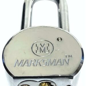 Long Shackle 65mm Chrome Steel High Security Padlock & 3 Keys Heavy Duty Large