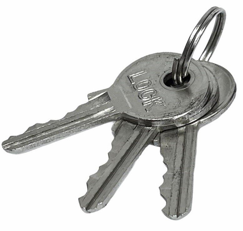 Long Shackle 65mm Chrome Steel High Security Padlock & 3 Keys Heavy Duty Large