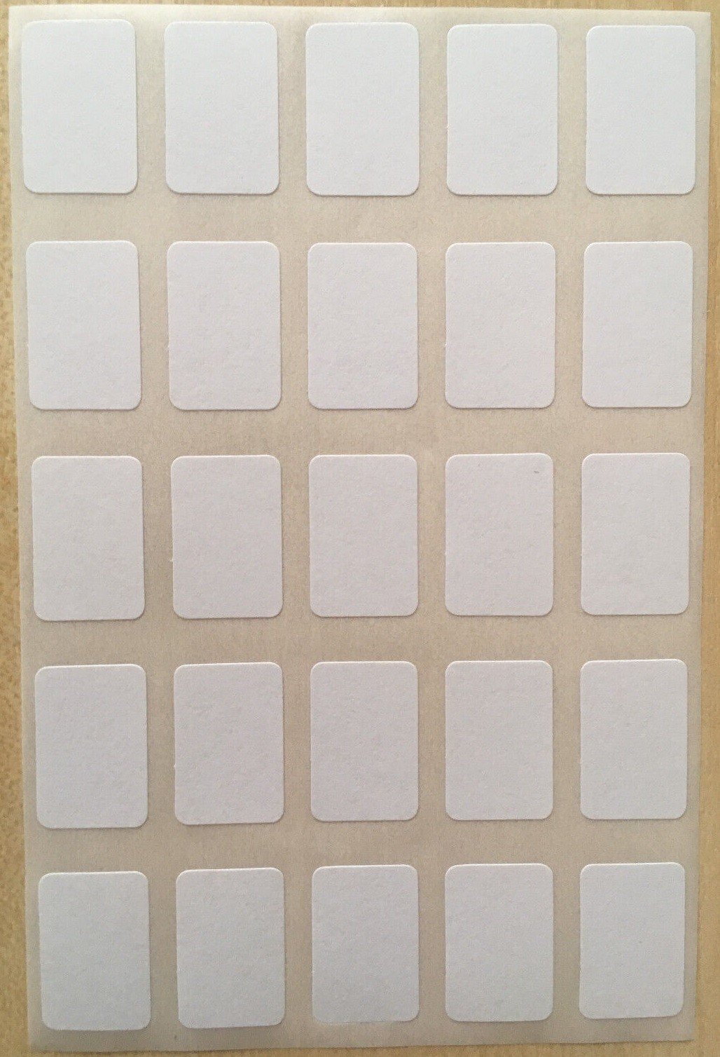 1000+ Small White Sticky Labels 19x12mm Price Stickers Tags Blank Self Adhesive