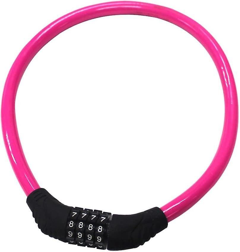 COMBINATION NUMBER CODE BIKE BICYCLE CYCLE LOCK 8MM BY 650MM STEEL CABLE BLACK.