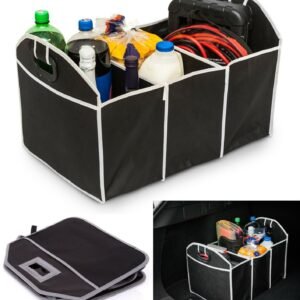 2 IN 1 Car Boot Organiser Shopping Tidy Heavy Collapsible Trunk Storage Bag
