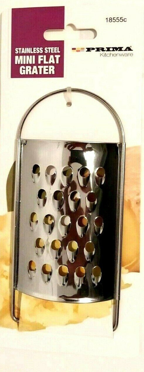 Stainless Steel FLAT CHEESE GRATER Slicer Zester Peeler Dicer Cutter Big Hole
