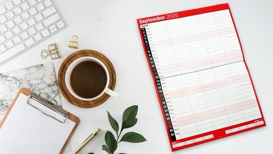 2026 Monthly Planner Wall Hanging Calendar Month to View Spiral Bound Organiser