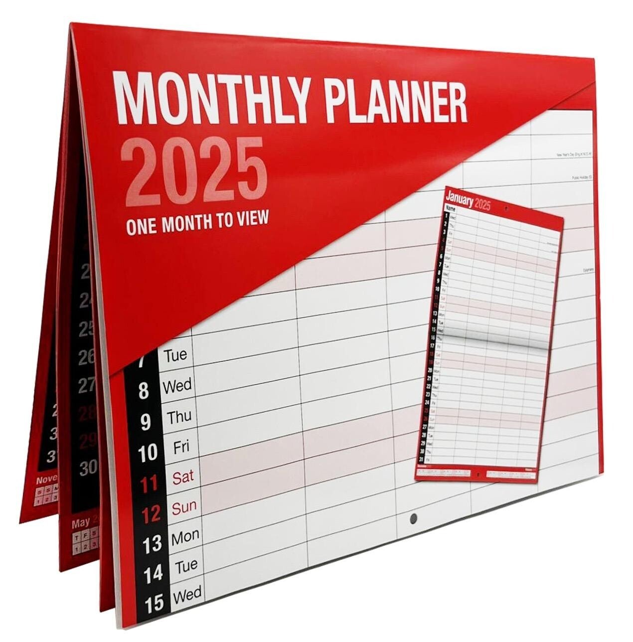 2026 Monthly Planner Wall Hanging Calendar Month to View Spiral Bound Organiser