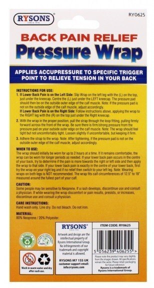 Sciatica Back Pain Relief Brace Pressure Pad Point Therapeutic Acupressure Leg