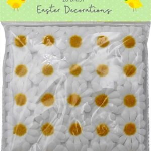 25 FLOWERS DAISY HEADS DAISIES CRAFT EASTER BONNET WEDDINGS PARTY DECORATION