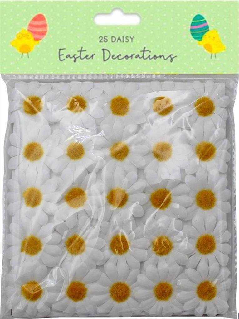 25 FLOWERS DAISY HEADS DAISIES CRAFT EASTER BONNET WEDDINGS PARTY DECORATION