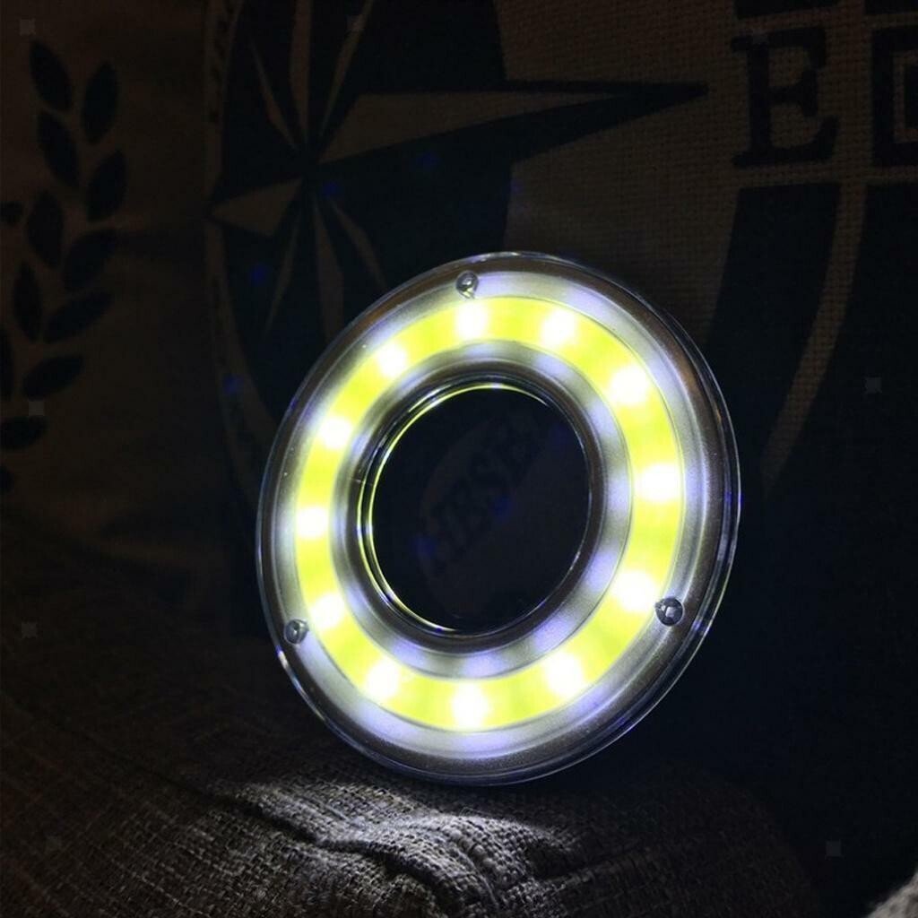 2 Pcs Keyring Torch Light 400 Lum Cob with carabiner Flash Light Pocket Key Ring