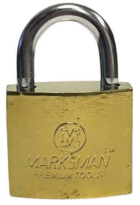 50mm Security Heavy Duty Padlock Steel Gold Outdoor gate shed Lock (CH)