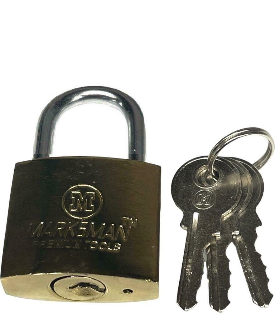50mm Security Heavy Duty Padlock Steel Gold Outdoor gate shed Lock (CH)