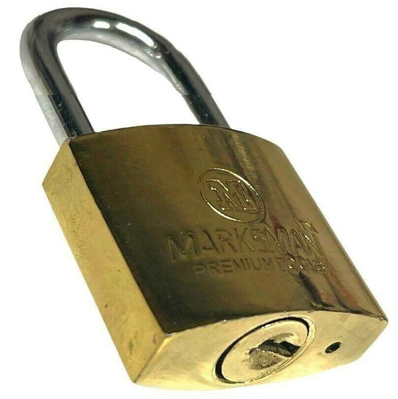 50mm Security Heavy Duty Padlock Steel Gold Outdoor gate shed Lock (CH)
