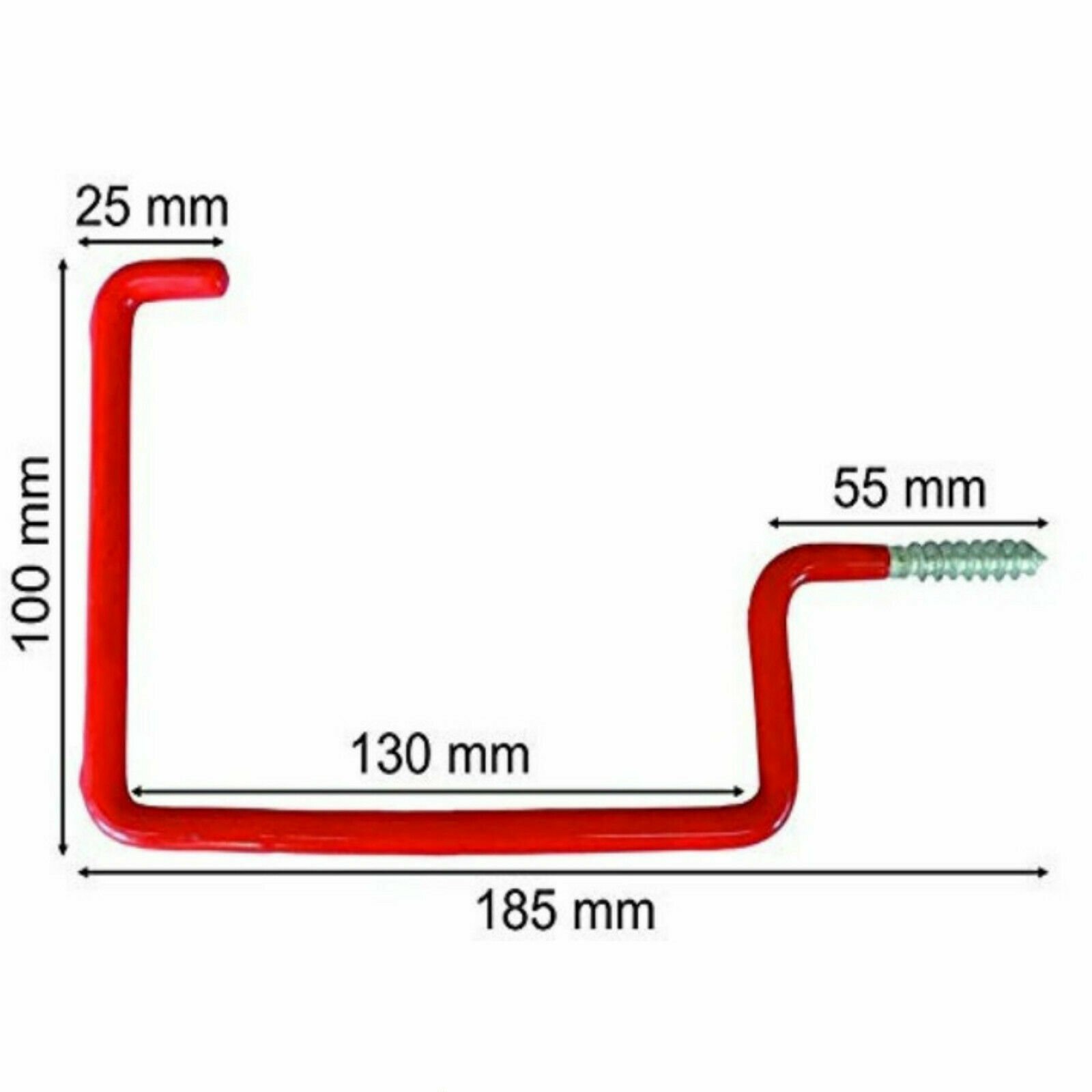 2 x LADDERS HOOKS Workshop Garden Shed Garage TOOL STORAGE Ceiling Wall Double