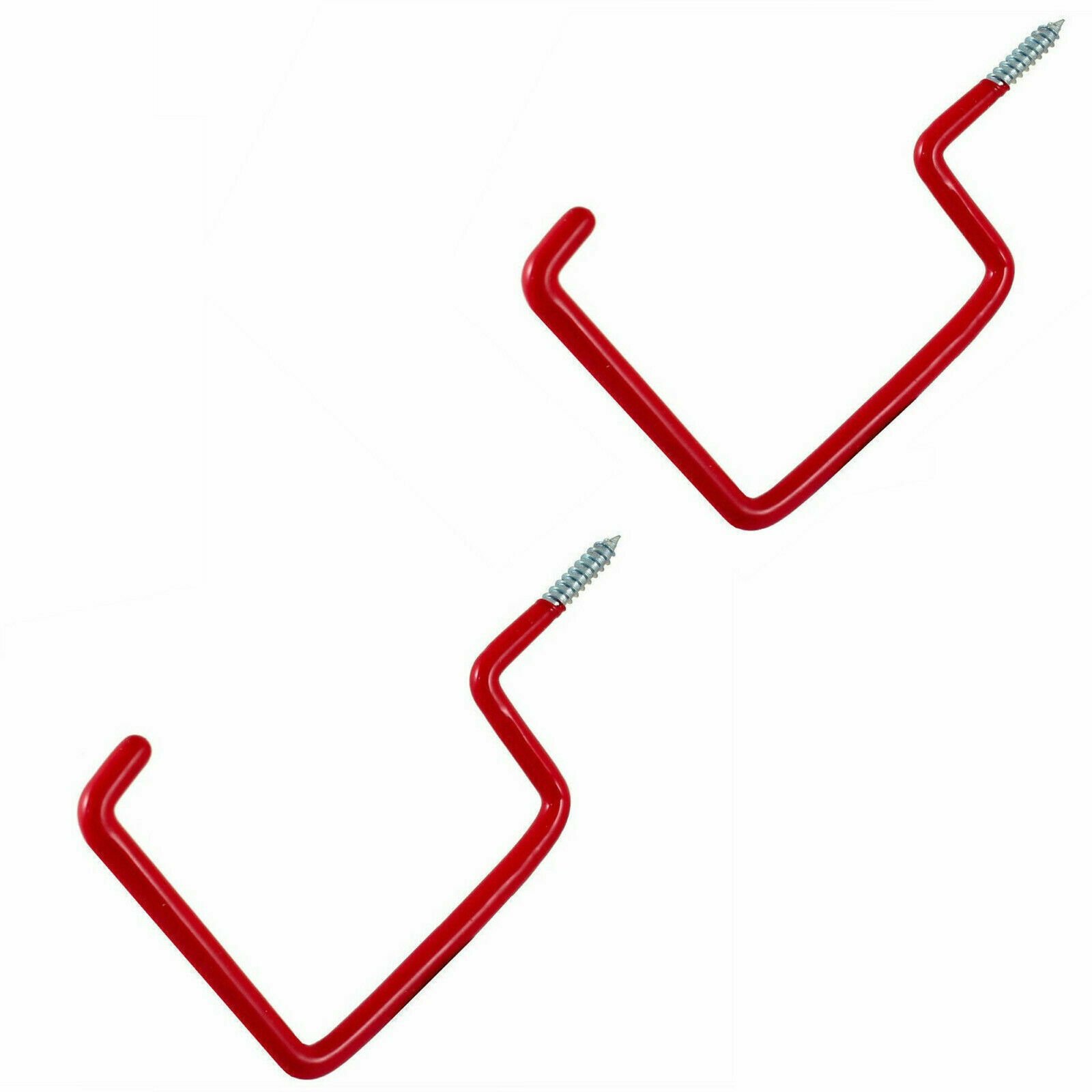 2 x LADDERS HOOKS Workshop Garden Shed Garage TOOL STORAGE Ceiling Wall Double