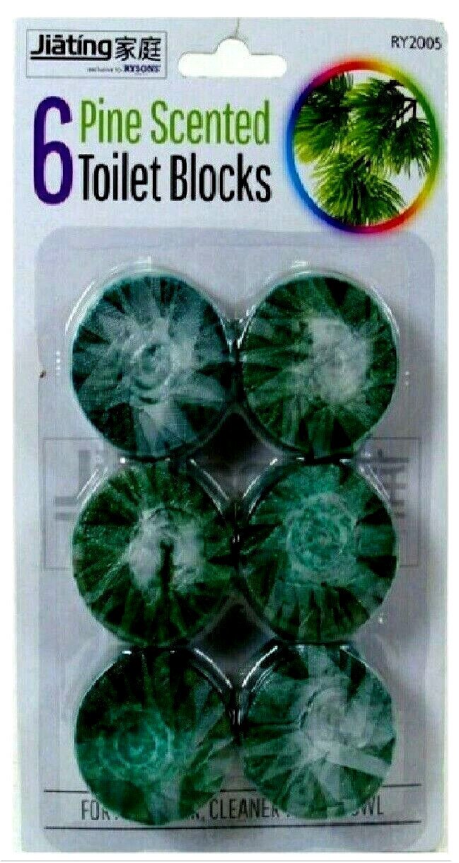 12 x Cistern Toilet Blocks BLUE Loo Flush Hygiene Fresh Fragrance Septic Tank