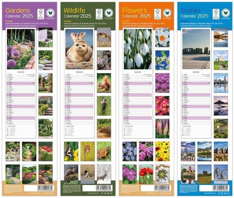 2026 Slimline Calendar New Year Month To View Home Wall Calendar With Diary