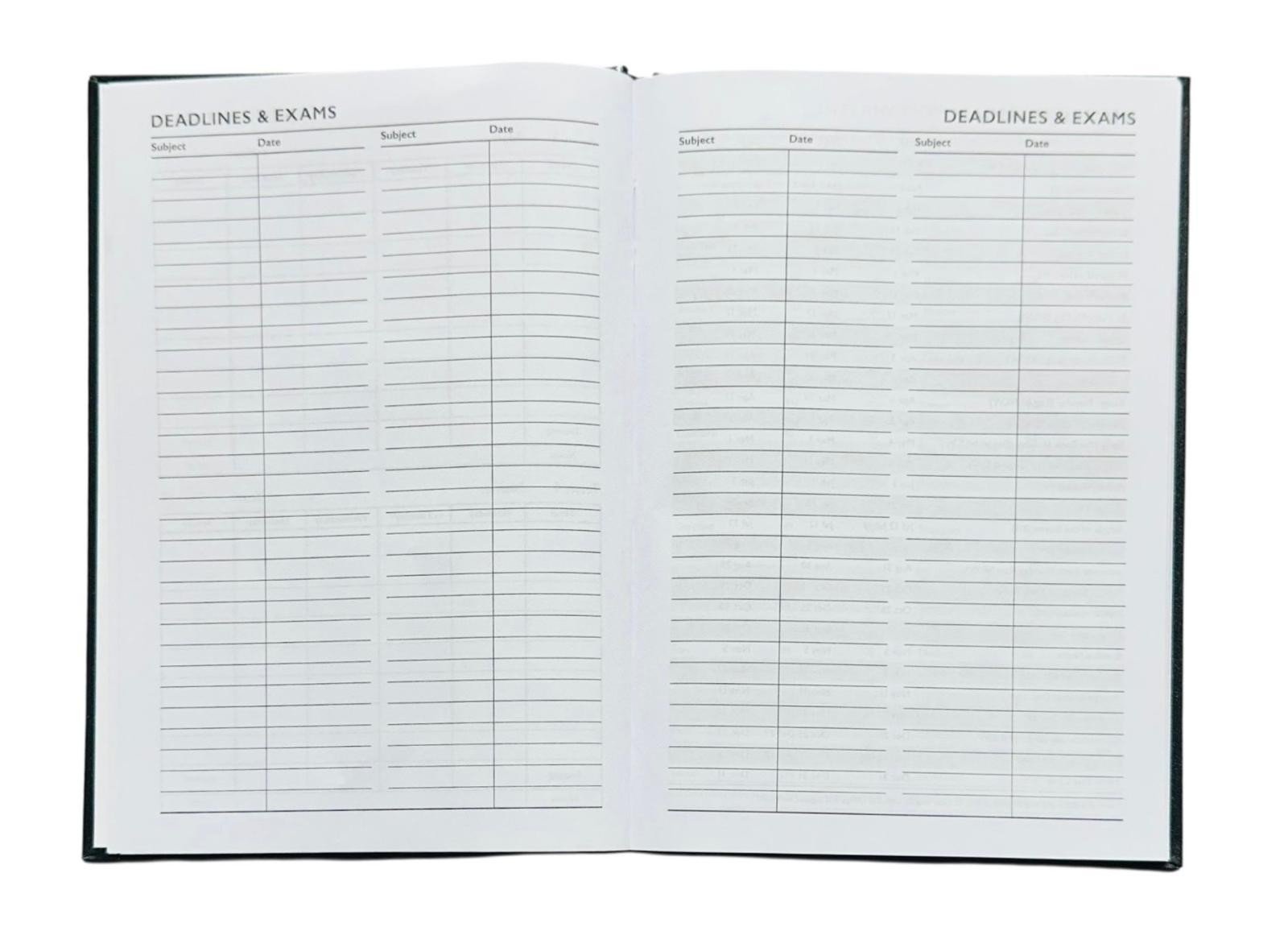 2026-2027 A5 Size Academic Mid Year Week to View Student Teacher Diary Planner