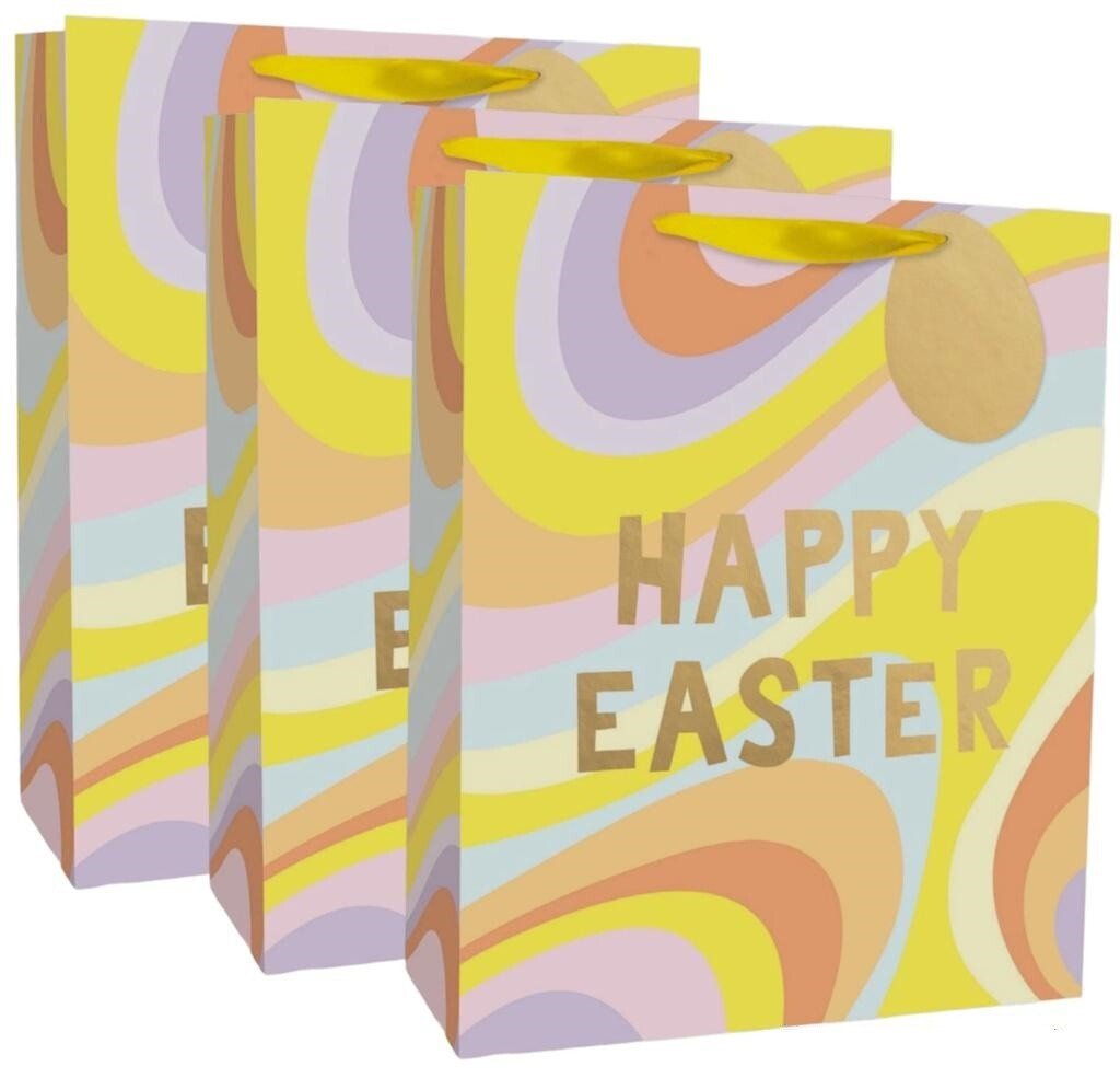 3 x Large Easter Bunny Luxury Present Gift Bags Easter Egg Gift Bag with Tag🎁