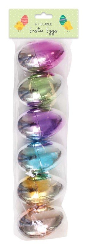 7 Pcs Filler Easter Eggs Fillable Giant Egg Hunt Hollow Plastic Add Gift Treats