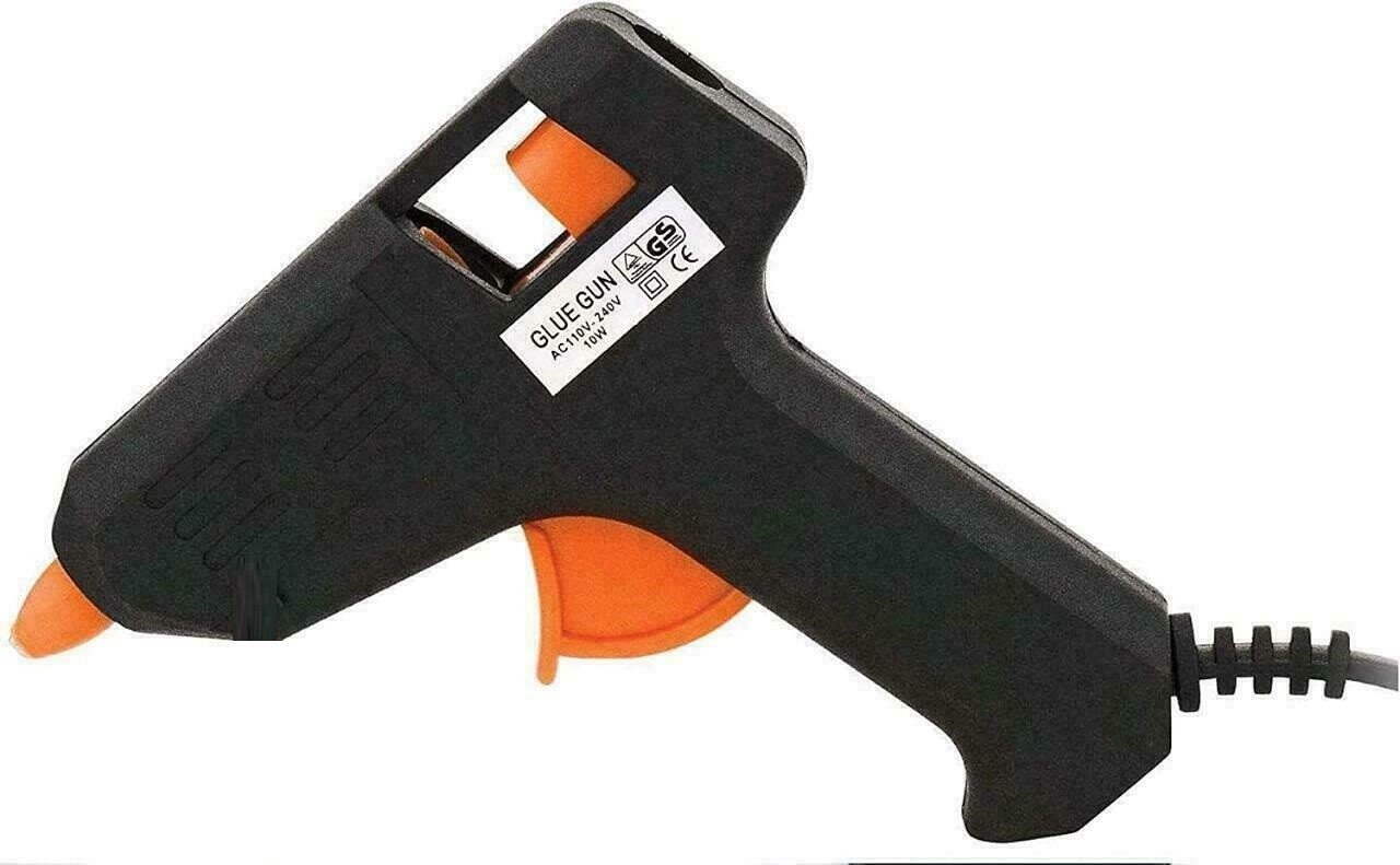 Glue Gun Hot Melt Electric Trigger DIY Adhesive Hobby Craft Free 50 Glue Sticks