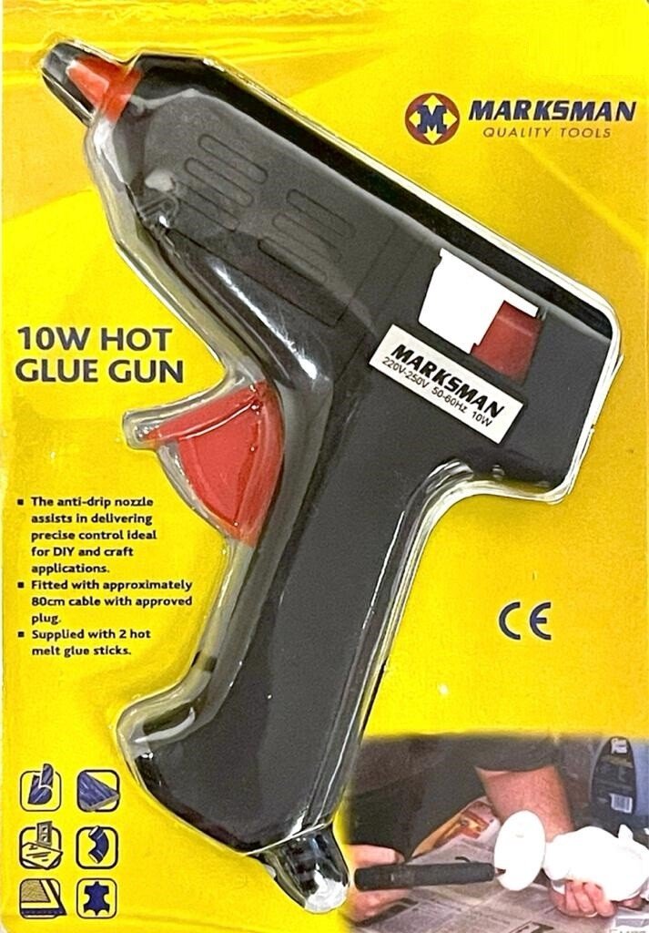 Glue Gun Hot Melt Electric Trigger DIY Adhesive Hobby Craft Free 50 Glue Sticks