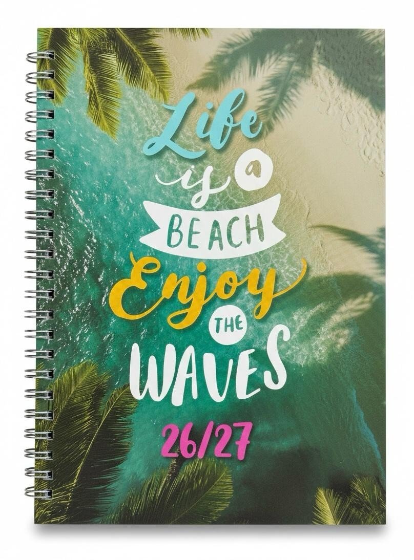 2026-2027 A5 Size Academic Mid Year Week to View Student Teacher Diary Planner