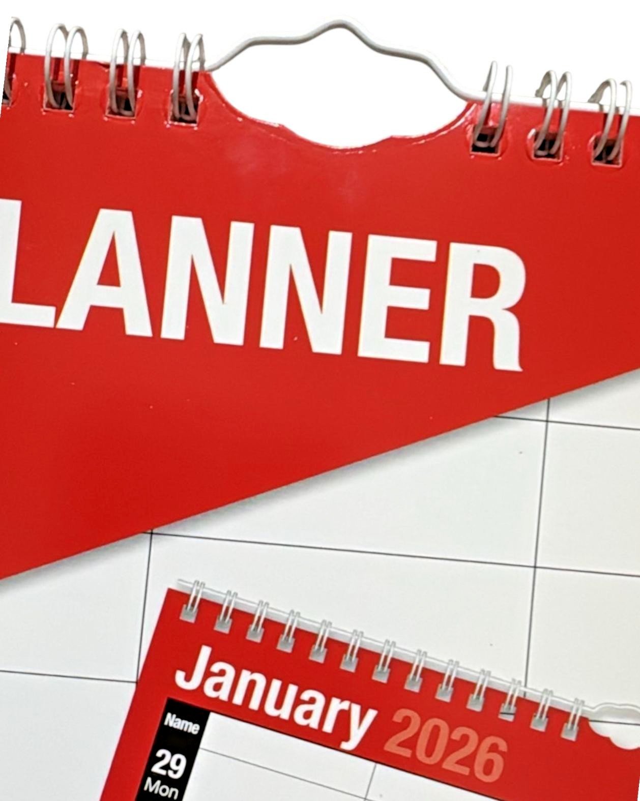2026 Week To View 5 Column Calendar Hanging Spiral Daily Home Office Planner