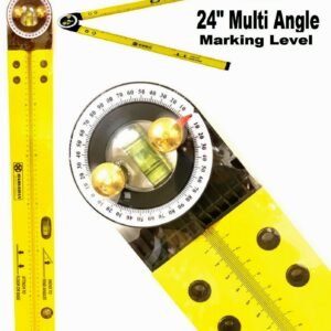 24″ Ruler And Angle Finder Multi Function Ruler Built In Spirit Level UK Seller