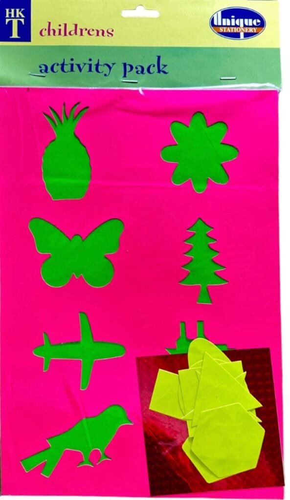 Kids Craft & Activity Set - Glitter Glue, Paper And Card Packs - ALL IN 1 PACK
