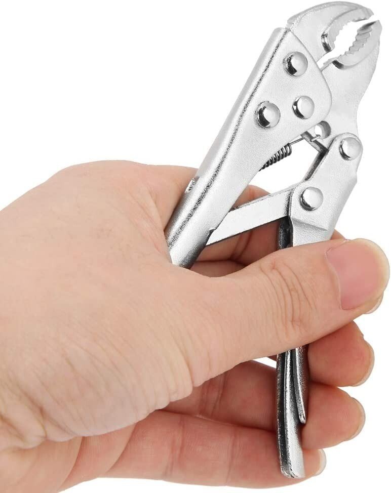 2pcs Mini Locking Pliers Mole Grips Vice Grip Clamp Clamps Adjustable Plier Set