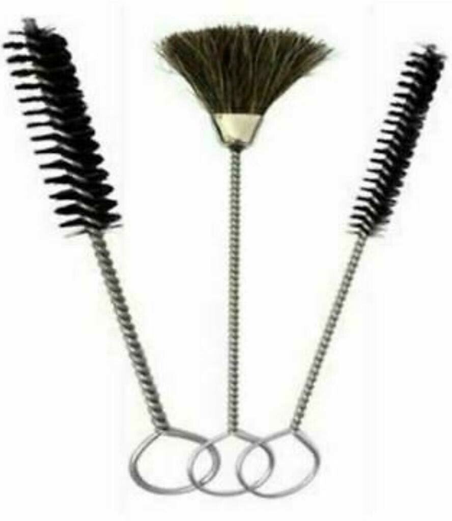 3 x Pipe Cleaning Brushes Tube Brush Nylon Bottle Sink Plug Cleaner Set