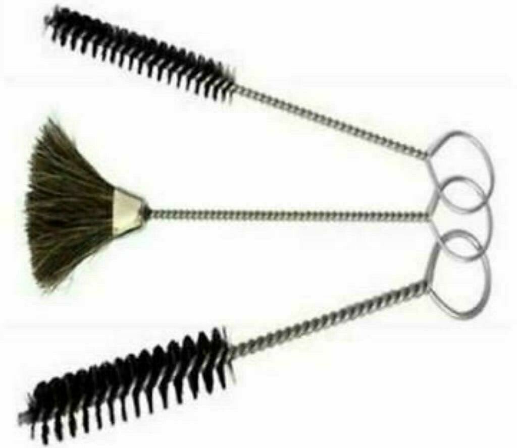 3 x Pipe Cleaning Brushes Tube Brush Nylon Bottle Sink Plug Cleaner Set