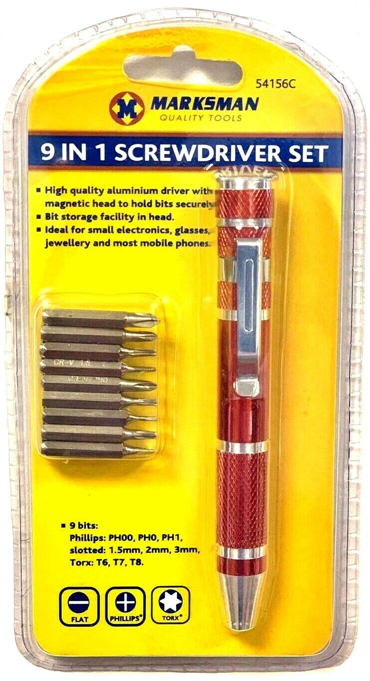 9-in-1 Magnetic Precision Screwdriver Set electronics spectacles jewelry