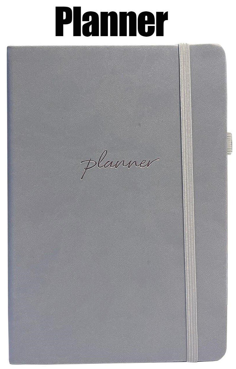 A5 Weekly & Monthly Motivational Planner Life Goals Journal Organiser W/ Elastic