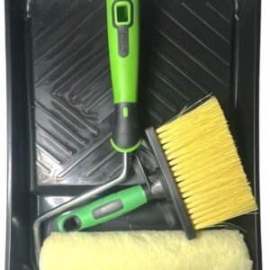 Diall 7″ Shed & Fence Roller Set Complete Decking Paint Kit Block Brush Tray Set