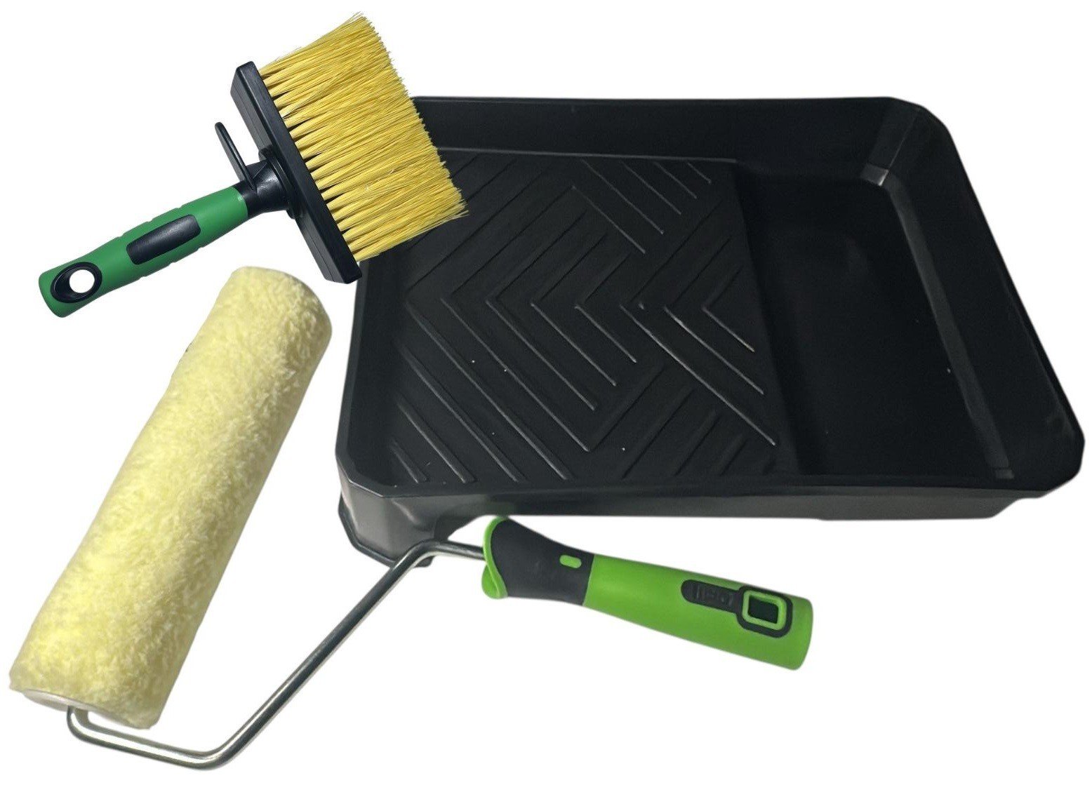 Diall 7" Shed & Fence Roller Set Complete Decking Paint Kit Block Brush Tray Set