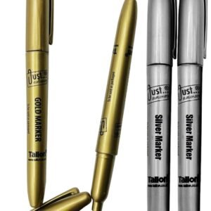 4 Metallic Marker Pens Gold & Silver Paper Card Glass Metal Plastic Xmas UK