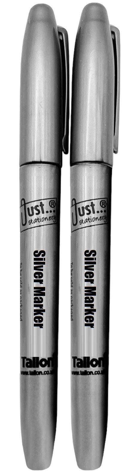 4 Metallic Marker Pens Gold & Silver Paper Card Glass Metal Plastic Xmas UK