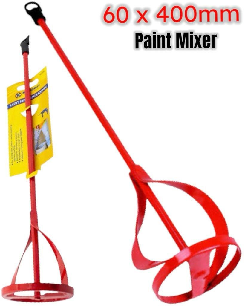 HEAVY DUTY PAINT PLASTER MIXER PADDLE MIXING PAINT WHISK TOOL CEMENT FOR DRILL