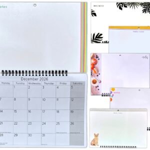 2026 Hanging Wiro Memo Board Wipe Off Pen Planner Wall Calendar Family Organiser
