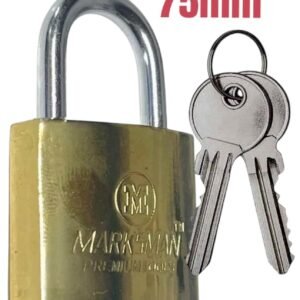 Large Padlock 75 mm – Heavy Duty Padlock – Steel Body Hardened Steel Shackle