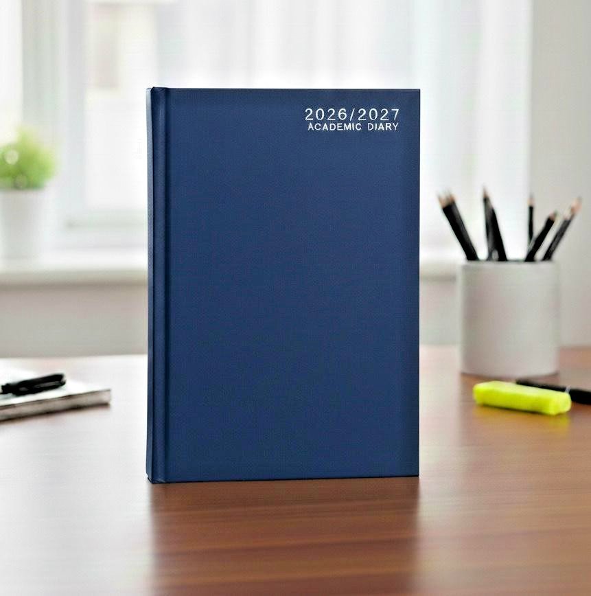 2026-2027 A5 Size Academic Mid Year Week to View Student Teacher Diary Planner