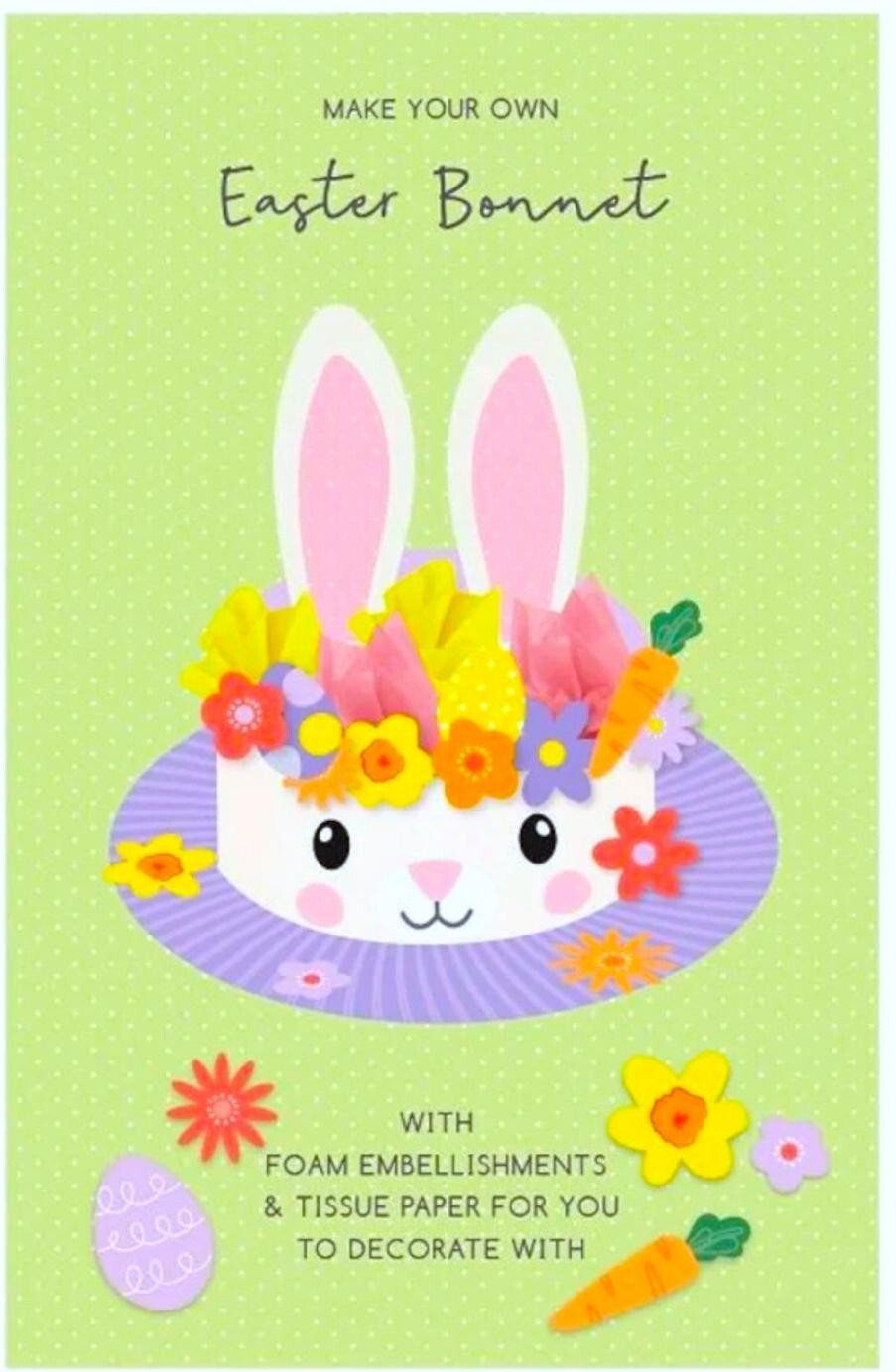 Make Your Own Easter Bonnet - DIY Crafts Children Easter Kids Hat Embellishments