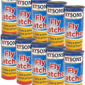 10 X FLY CATCHER STICKY FLY PAPERS INSECT BUG TRAP KILLER STRONG ROLL TAPE STRIP