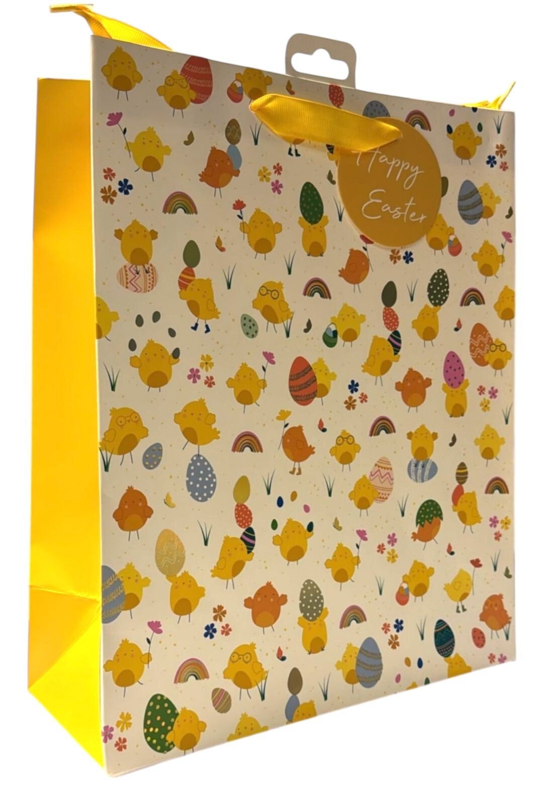 3x Large Easter Chick Eggs Luxury Present Gift Bags Easter Egg Gift Bag with Tag